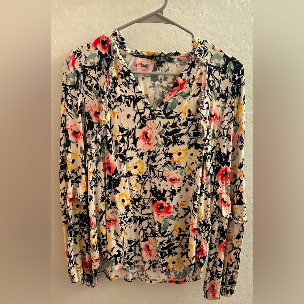 Ralph Lauren Floral Business Blouse